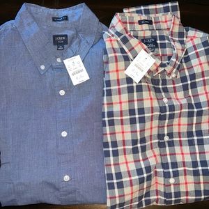 Two Jcrew button down shirts XL